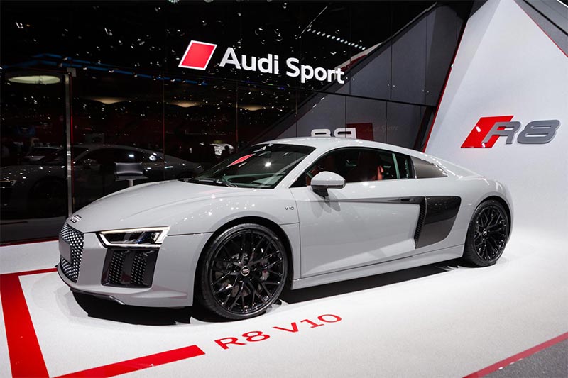 Audi sport vehicle on display